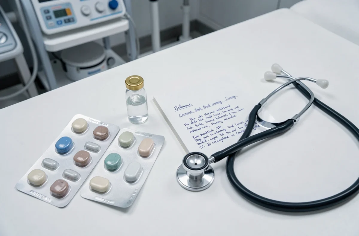 Médicaments hormonaux et ordonnance médicale pour une thérapie de transition de genre